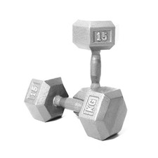 Body Power 15kg Cast Iron Hex