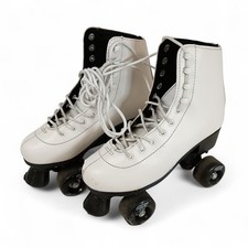 No Fear Roller Boots Lace Up UK Size 6 White Classic Retro Part #257010 No Box