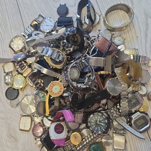 Huge wristwatch parts job lot - parts,