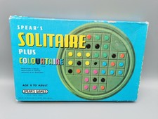 Spears Solitaire Board Game Plus Colourtaire Vintage 1970 Complete