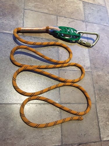 Pulley carabiner rope sling - carabiner,