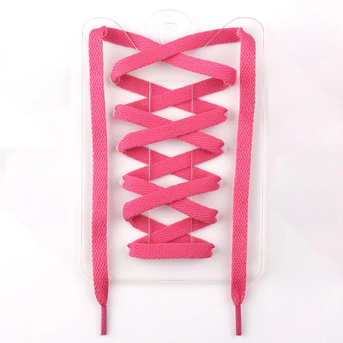 Coloured flat shoelaces - coloured,