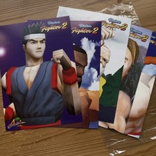 Virtua Fighter 2 Postcards x5 SEGA Saturn Magazine Promo Collectors Cards RARE