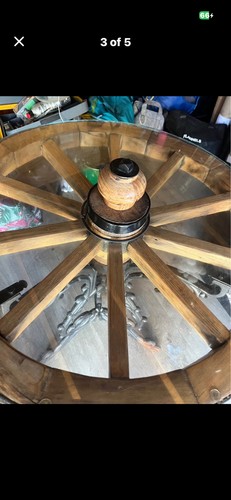 Bespoke wheel glass cast - wheel, iron