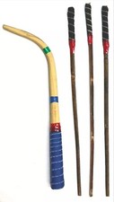 Dhol Sticks- Professional Daga & Tilli set- Bhangra-  1 Daga 3 Tilli With Grip