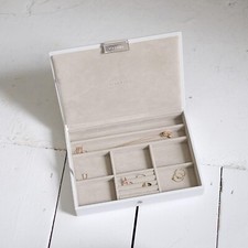 Stackers Classic Medium Jewellery Box Lid in White