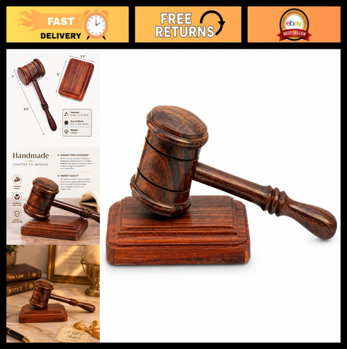 Handcrafted wooden gavel - handcrafted,