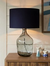 Next Astrop Blue Glass Table Lamp rrp £120.