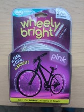 Wheely bright| LED lights for 2 bike tyres| Pink COLOUR:RIDE AND SHINE