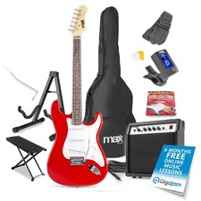 Max Gigkit Red Electric Guitar