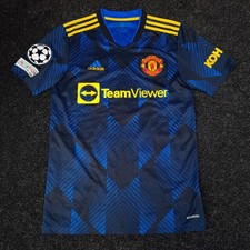 Manchester United 2021/22 "RONALDO 7" 3rd Shirt Men's S Adidas Football Blue Top