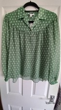 Topshop Women's Green spotted