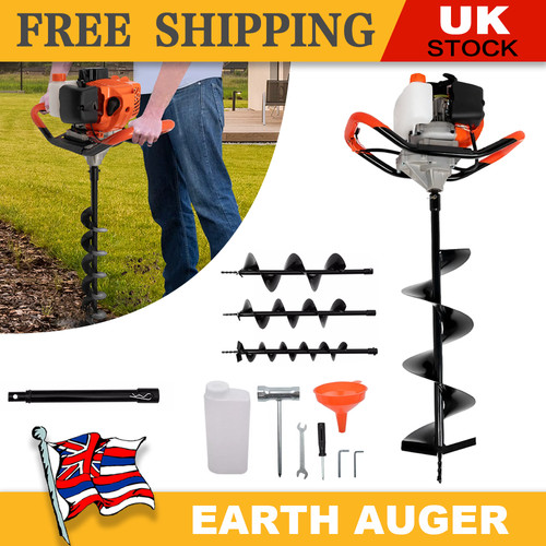 52cc petrol post hole borer - 52cc,