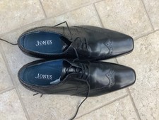 Jones the Bootmaker Black Leather Men’s Brogues Size 45 (UK 11)