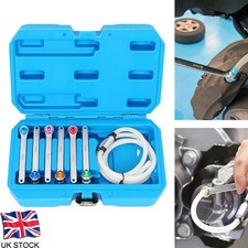 Brake Clutch Bleeder Bleeding Bleed Wrench Set 12 Point Socket 7 8 9 10 11 12mm