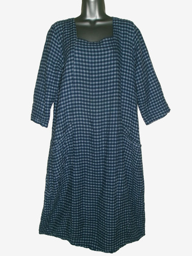 Sahara blue gingham check midi - gingham,