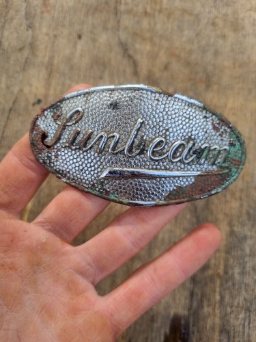 Sunbeam enamel chrome car