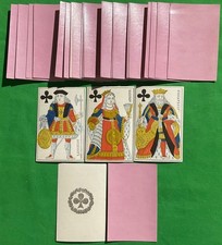 RARE Old 1816 Antique FRENCH Square Corner Piquet Set Playing Cards superb