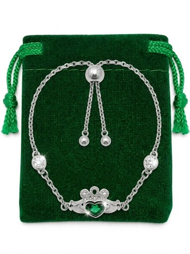 Irish claddagh emerald heart - irish,