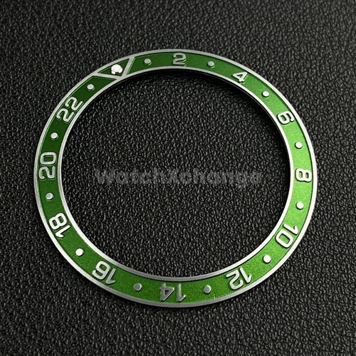Green silver 38mm - green, sloping
