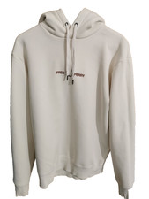 Fred Perry Hoodie Mens Size Large 45" Chest Hoody Cream Fleece Lined EXC
