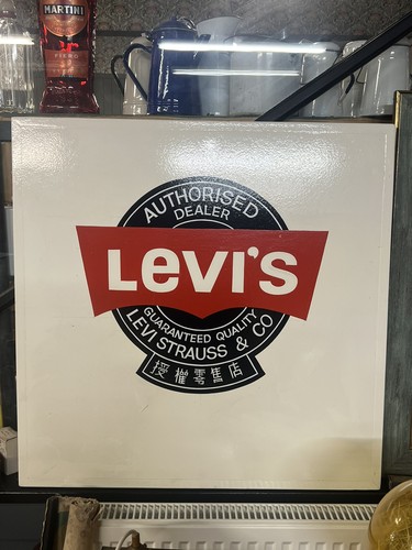 Large square levi sign - levi’s,