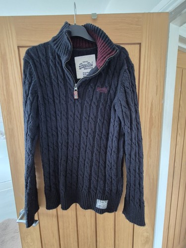 Superdry knit jumper - knit, zip