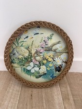 Vintage Wicker Rattan Serving