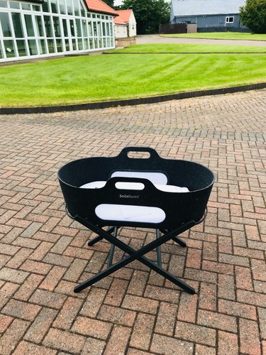 Snuzbaskit black moses basket - snuzbaskit,