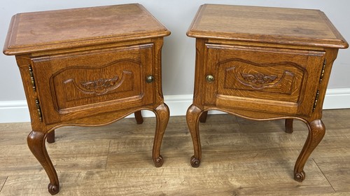 Pair bedside tables - of,