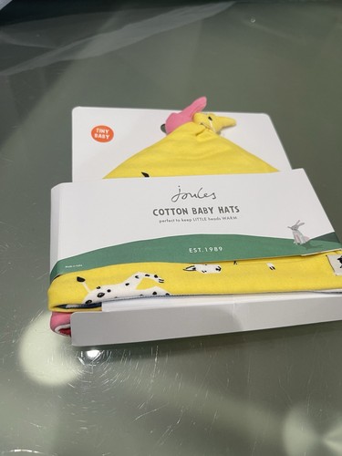 Joules newborn cotton hats - newborn,