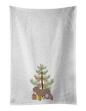 Neapolitan Mastiff Merry Christmas Tree Kitchen Towel Set of 2 BB2983WTKT