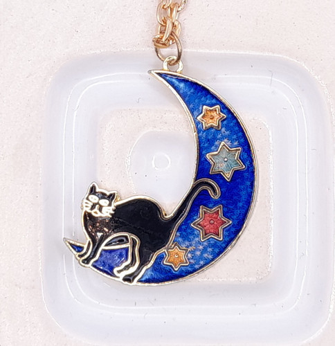 Vintage cat the moon - vintage,