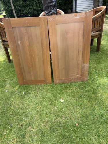 Pair kitchen doors walnut - doors,