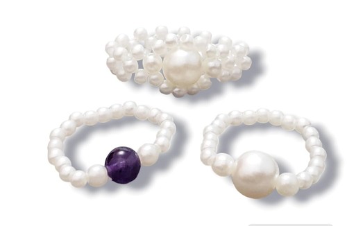 Pearl rings set styles - rings,