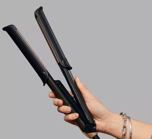 Hair straightener and - 2-in-1,