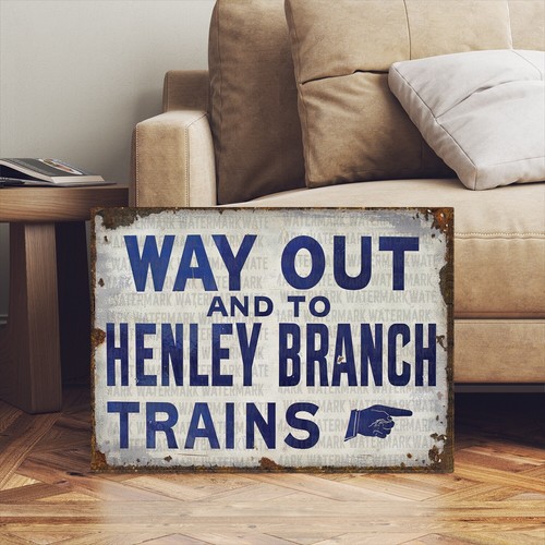 Vintage style english railway - style,