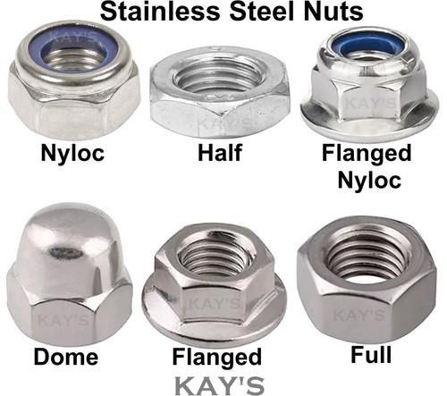 Stainless steel nuts full - steel,