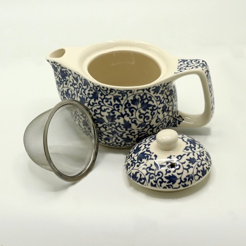 Small herbal teapot blue - herbal,