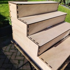 Display Stand For Stallholders Display Riser Stand - 4 Stairs 