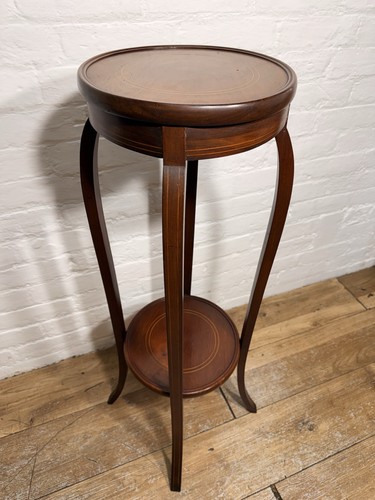 Antique mahogany plant stand - stand,