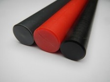 Red Grey  Black PVC Plastic rod bar round 6mm to 60mm Diameter 500mm 1000mm long