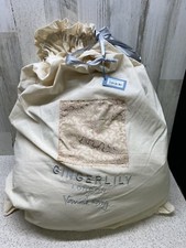 Gingerlily Coral Fern Eiderdown Queen Coverlet Pink 59" x 65" New $600