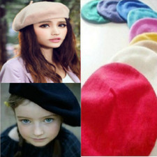 Unisex Men Women Kid children Wool Warm Beret Beanie Hat Cap French Style