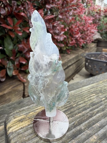 Moss agate feather - agate,