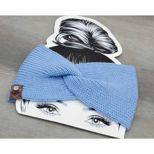 Handmade knit twisted headband - handmade,