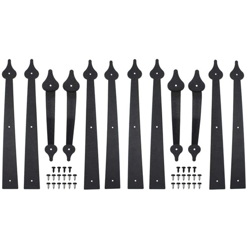 Black steel carriage house - steel,