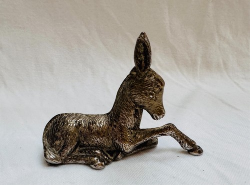 Vintage brass donkey foal c - vintage,