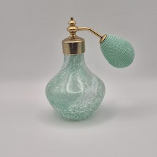 Vintage Green Glass Perfume