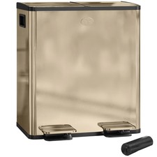 Homcom 20l dual - dual, rubbish